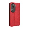 For OPPO Reno11 Pro 5G Global Magnetic Buckle Retro Texture Leather Phone Case(Red)
