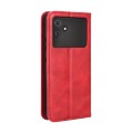 For Cubot Note 21 Magnetic Buckle Retro Texture Leather Phone Case(Red)