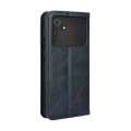 For Cubot Note 21 Magnetic Buckle Retro Texture Leather Phone Case(Blue)