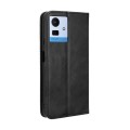 For Cubot Note 50 Magnetic Buckle Retro Texture Leather Phone Case(Black)