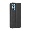 For Blackview A52 / A52 Pro Magnetic Buckle Retro Texture Leather Phone Case(Black)