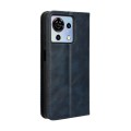 For ZTE Blade  V50 Vita 4G Magnetic Buckle Retro Texture Leather Phone Case(Blue)