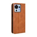 For ZTE Blade  V50 Vita 4G Magnetic Buckle Retro Texture Leather Phone Case(Brown)