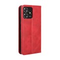 For ZTE Blade A73 4G Magnetic Buckle Retro Texture Leather Phone Case(Red)