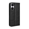 For ZTE Anshin Family Magnetic Buckle Retro Texture Leather Phone Case(Black)