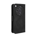 For OPPO Find X7 5G Skin Feel Calf Texture Card Slots Leather Phone Case(Black)