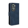 For OPPO Reno11 5G Global Skin Feel Calf Texture Card Slots Leather Phone Case(Blue)