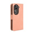 For OPPO Reno11 Pro 5G Global Skin Feel Calf Texture Card Slots Leather Phone Case(Pink)