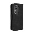 For OPPO Reno11 Pro 5G Global Skin Feel Calf Texture Card Slots Leather Phone Case(Black)