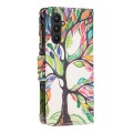 For Samsung Galaxy A25 5G Colored Drawing Pattern Zipper Leather Phone Case(Big Tree)