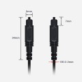 8m EMK OD2.2mm Digital Audio Optical Fiber Cable Plastic Speaker Balance Cable(Black)