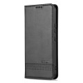 For Samsung Galaxy A05 AZNS Magnetic Calf Texture Flip Leather Phone Case(Black)