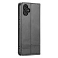 For Samsung Galaxy A05 AZNS Magnetic Calf Texture Flip Leather Phone Case(Black)