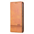 For Samsung Galaxy A05 AZNS Magnetic Calf Texture Flip Leather Phone Case(Light Brown)