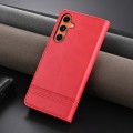 For Samsung Galaxy C55/M55 AZNS Magnetic Calf Texture Flip Leather Phone Case(Red)