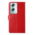 For OPPO Reno11 F 5G/F25 Pro 5G Y-shaped Pattern Flip Leather Phone Case(Red)