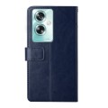 For OPPO Reno11 F 5G/F25 Pro 5G Y-shaped Pattern Flip Leather Phone Case(Blue)
