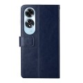 For OPPO A60 4G Y-shaped Pattern Flip Leather Phone Case(Blue)