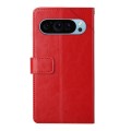 For Google Pixel 9 Y-shaped Pattern Flip Leather Phone Case(Red)