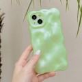 For iPhone 15 Wave Bubbles TPU Phone Case(Green)