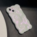 For iPhone 15 Wave Bubbles TPU Phone Case(Glitter Pink)