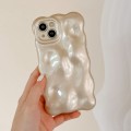 For iPhone 15 Wave Bubbles TPU Phone Case(Champagne Gold)