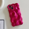 For iPhone 15 Wave Bubbles TPU Phone Case(Red)