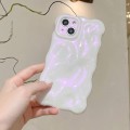 For iPhone 15 Plus Wave Bubbles TPU Phone Case(Glitter Pink)