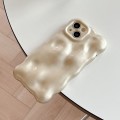 For iPhone 15 Plus Wave Bubbles TPU Phone Case(Champagne Gold)