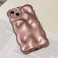 For iPhone 15 Plus Wave Bubbles TPU Phone Case(Pearlescent Brown)