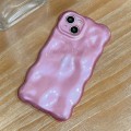 For iPhone 15 Plus Wave Bubbles TPU Phone Case(Pearlescent Purple)