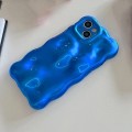 For iPhone 15 Pro Wave Bubbles TPU Phone Case(Blue)