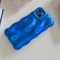 For iPhone 15 Pro Max Wave Bubbles TPU Phone Case(Blue)