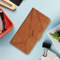 For OPPO A60 4G Stitching Embossed Leather Phone Case(Brown)