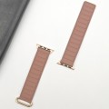 For Apple Watch SE 2022 40mm Reverse Buckle Magnetic Silicone Watch Band(Rose Buckle Rouge)