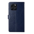 For Honor X8b Y-shaped Pattern Flip Leather Phone Case(Blue)