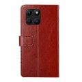 For Honor X8b Y-shaped Pattern Flip Leather Phone Case(Brown)