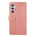 For Samsung Galaxy A25 5G Y-shaped Pattern Flip Leather Phone Case(Pink)