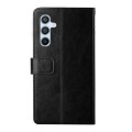 For Samsung Galaxy A05S Y-shaped Pattern Flip Leather Phone Case(Black)