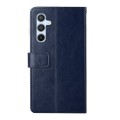 For Samsung Galaxy A15 Y-shaped Pattern Flip Leather Phone Case(Blue)