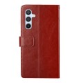 For Samsung Galaxy A15 Y-shaped Pattern Flip Leather Phone Case(Brown)