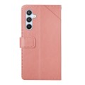 For Samsung Galaxy S24 5G Y-shaped Pattern Flip Leather Phone Case(Pink)