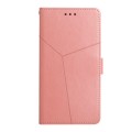 For Samsung Galaxy S24 Ultra 5G Y-shaped Pattern Flip Leather Phone Case(Pink)