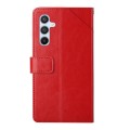 For Samsung Galaxy A35 5G Y-shaped Pattern Flip Leather Phone Case(Red)