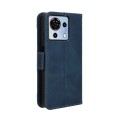 For ZTE Blade V50 Vita 4G Skin Feel Calf Texture Card Slots Leather Phone Case(Blue)