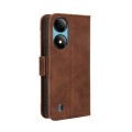 For ZTE Blade A33s Skin Feel Calf Texture Card Slots Leather Phone Case(Brown)