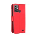For ZTE Blade A53 Pro Skin Feel Calf Texture Card Slots Leather Phone Case(Red)