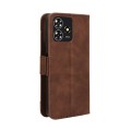 For ZTE Blade A73 4G / V50 Design 4G Skin Feel Calf Texture Card Slots Leather Phone Case(Brown)