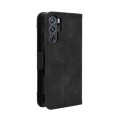 For ZTE nubia Red Magic 9 Pro+ Skin Feel Calf Texture Card Slots Leather Phone Case(Black)