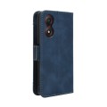 For ZTE Blade A34 Skin Feel Calf Texture Card Slots Leather Phone Case(Blue)